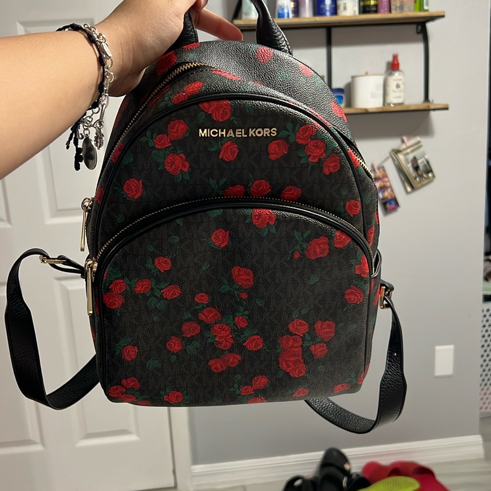 COPY - Michael kors red roses backpack